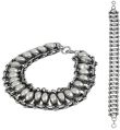 Circle of Hope Pearl Gemstone Sterling Silver Bracelet Jewelry