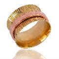 18K Gold Plated Copper and Brass Spinner Ring