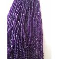 amethyst roundel faceted natural beads