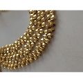 Pyrite gold coated cut pears loose beads
