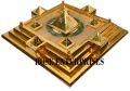 Brass Vastu Pyramid Plate (Gold Plated)