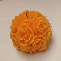 Orange Rose Ball Candle
