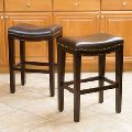 Leather Backless Counter Stool