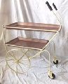 Iron metal antique copper service trolly
