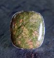 Unakite Sterling Silver Ring