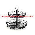 Black Wire Two Tier Cup Cake Stand