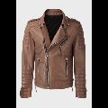 Ladies Brown Leather Jacket