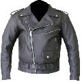 Ladies Grey Leather Jacket
