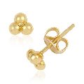 Gold Plated Small Silver Stud