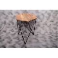 antique design and style wooden tripod stool
