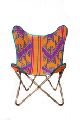 Multicolor genuine quality Kilim butterfly folding chair