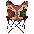 multicolor high quality jute killim butterfly chair