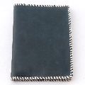 Leather hand sewing stitching passport cover