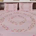 Handmade Cotton Floral Petals Bedsheet with Two Pillow Covers