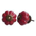 Red Solid Cabinet Knobs
