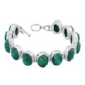 925 silver malachite fashion silver bracelet