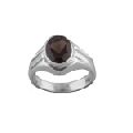 Solid 925 Silver Brown Stone Ring For Men