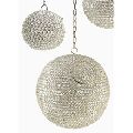silver crystal hanging ball Candle Holder