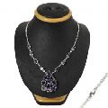 925 Silver Jewelry Fashion Amethyst Gemstone Necklace Fabricante