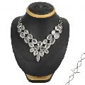 Original ! Rose Quartz Gemstone Sterling Silver Necklace Jewelry