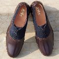 welted Derby Blue Brown Formal Shoes
