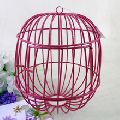 Red Coated Iron Decorative Bird Cage