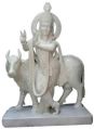 White Marble Krishna With Cow Statue