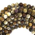 wood agate beads strands