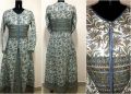 Women printed qulited winter gown
