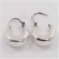 Handmade 925 Solid PLAIN NO STONE Hoop Earrings