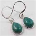 TURQUOISE (S) Pear Gemstones 925 Solid Sterling Silver Fashion Little Earrings