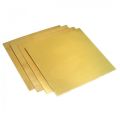 Rectangular Square Golden New Coated Brass Sheets
