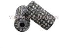 Beautiful 925 Sterling Silver Connector Pave Setted Diamond Bead Finding Jewelry