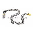 Beautiful Pave Diamond 925 Sterling Silver Chain Bracelet 14k Gold Jewelry