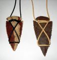 Arrowhead Necklace with Leather Cord