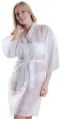 WHITE/BLUE Non woven polyprelene disposables Dispoware store disposable kimono robe