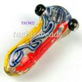 Double Blown Glass Smoking Pipe