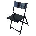 black ms folding chair