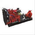 Red 440 V power oil fire pump
