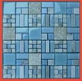 Kitchen Blue Backsplash Mosaic Tile