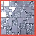 Stainless Steel Kitchen Glass Mosaic Tile