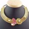 Indian Lowest Price Kundan Gold Plated Necklace Jewlery