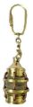 Nautical Brass Lamp Key Chain