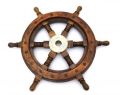 Ship Wheel In Wood