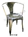 vintage Iron metal Arms dining chair