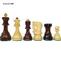 Staunton wooden chess pieces
