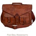 LEATHER MESSENGER BAG LAPTOP BAG BRIEFCASE