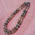 925 STERLING SILVER HAND CRAFTED SMOKY QUARTZ BEADED NECKLACE