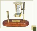 Sand Timer Pen Stand with Wooden Base