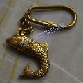 Key Ring Paper Weight Brass Fish key chain